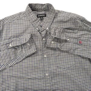 BETABRAND CHECK‎ BUTTON SHIRT MENS 2XL LONG SLEEVE DRESS SHIRT